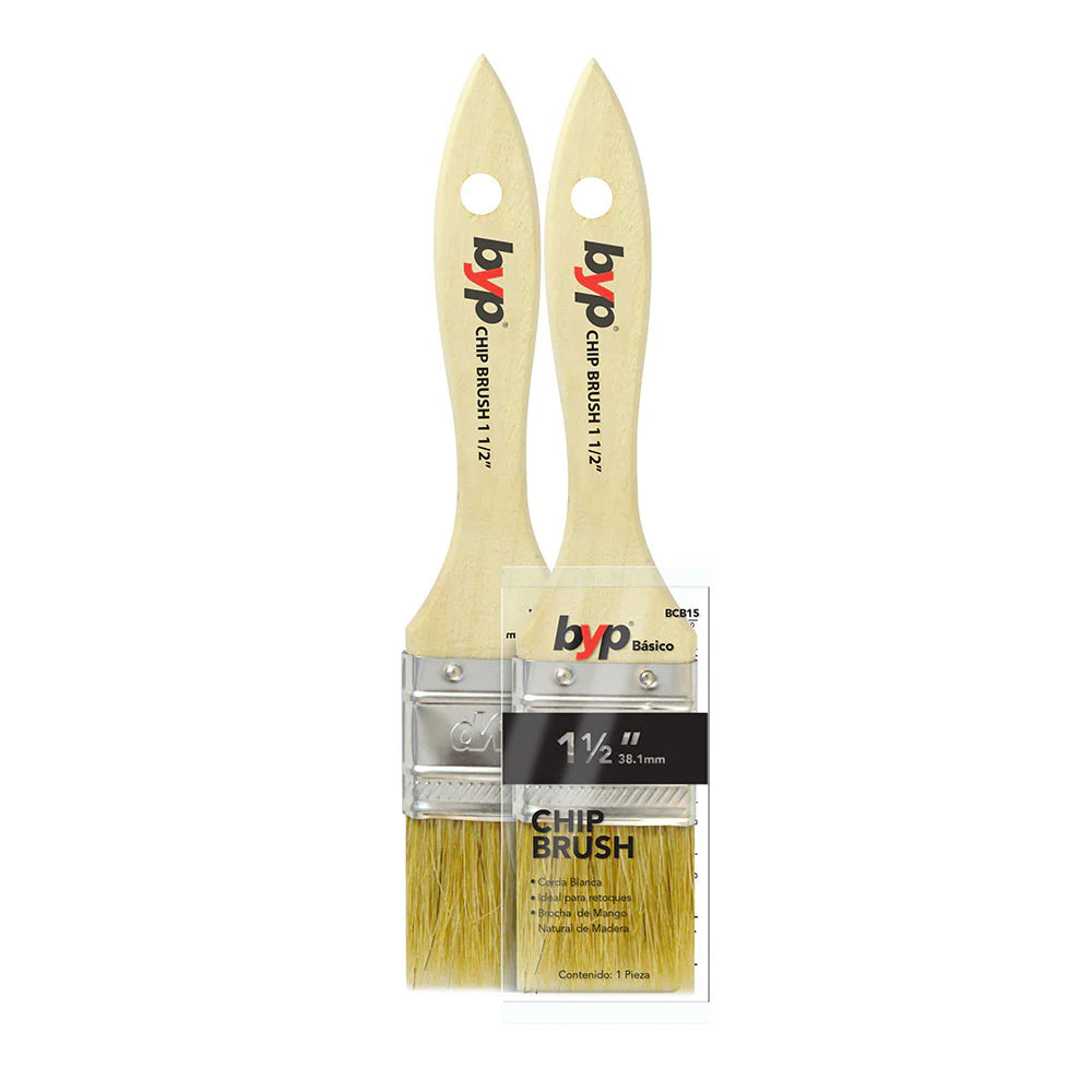Brocha de cerda natural blanca "Chip brush 1500"