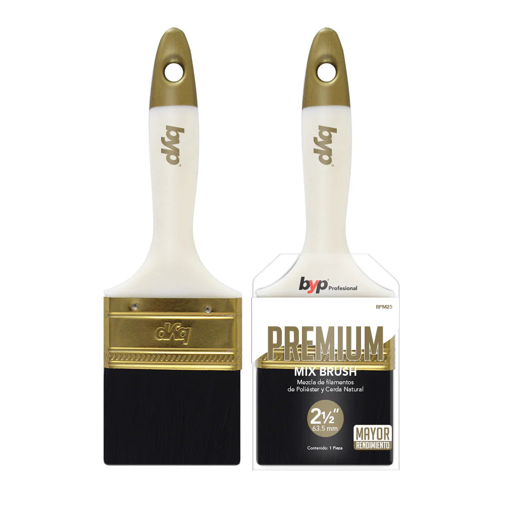 Brocha premium mix (Combinación de poliéster y cerda natural)