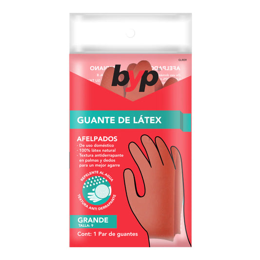 GUANTE LÁTEX ROJO 100% NATURAL