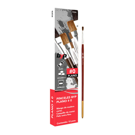 Pincel CAMELUS plano Caja 12 piezas