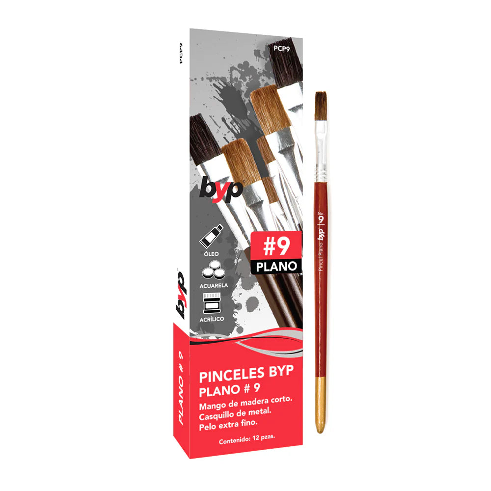 Pincel CAMELUS plano Caja 12 piezas