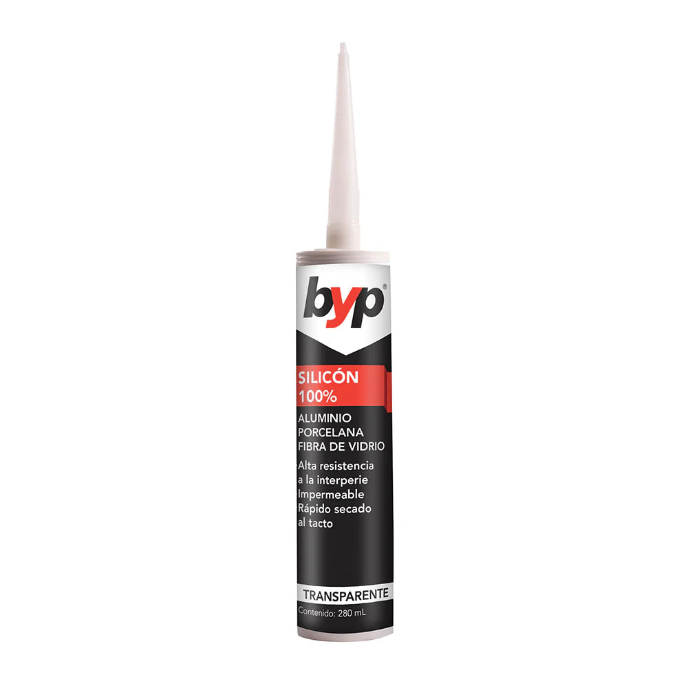 Silicón profesional transparente