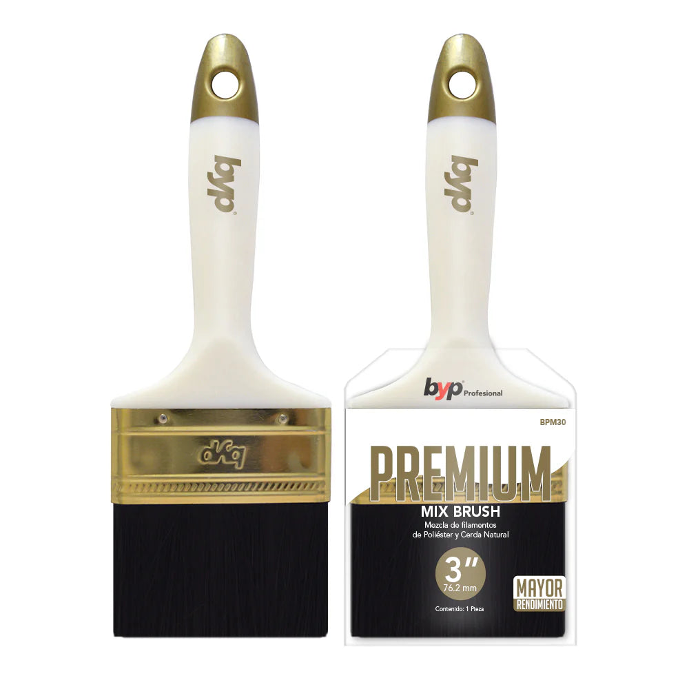 Brocha premium mix (Combinación de poliéster y cerda natural)