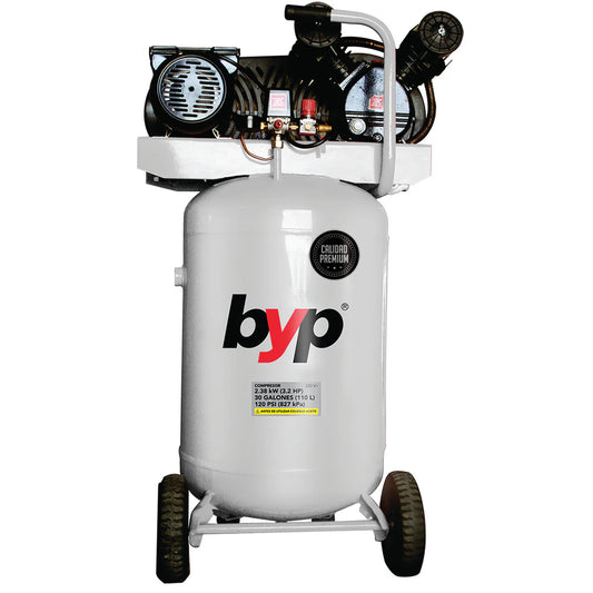 Compresor 2.2 HP de 30 galones.