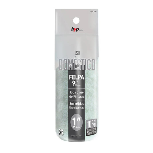 Felpa 9" de uso doméstico para superficies rugosas