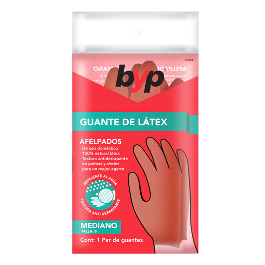 GUANTE LÁTEX ROJO 100% NATURAL