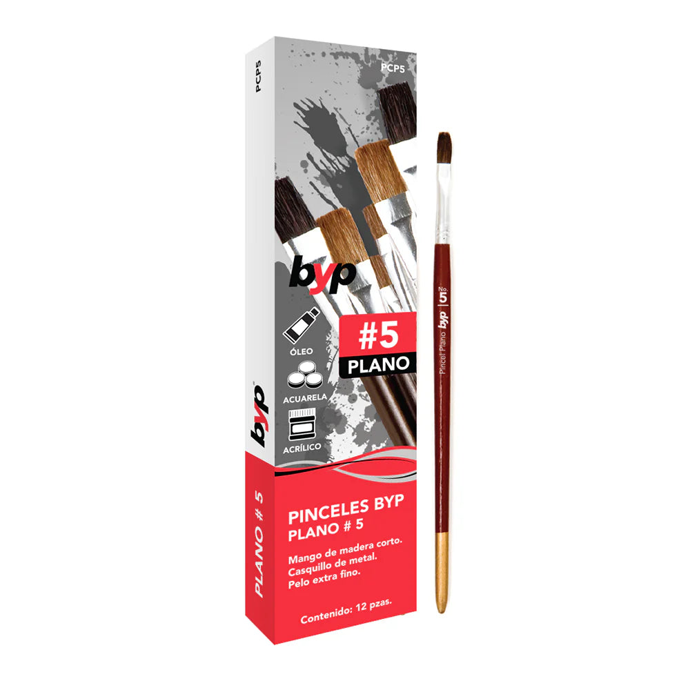 Pincel CAMELUS plano Caja 12 piezas