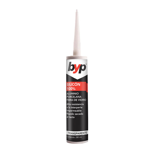 Silicón profesional transparente